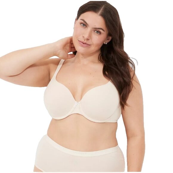Cacique Lane Bryant Womens Beige T Shirt Bra U/WPlus Size 44DD NWOT - Picture 1 of 8